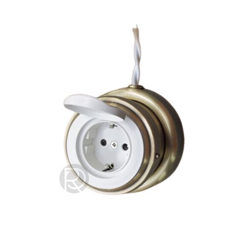 Retro Romatti socket, Longin, DIP-200 for open wiring on insulators by Romatti