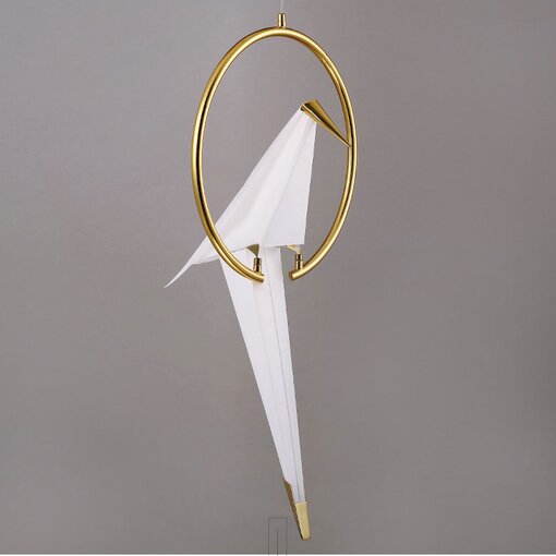 Origami Bird Perch Pendant Lamp by Romatti