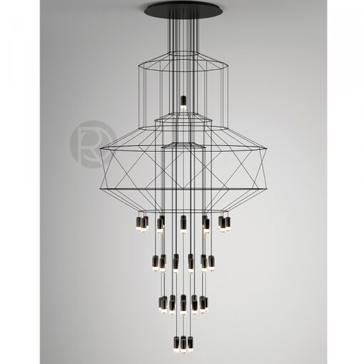 Designer chandelier WIREFLOW by Romatti