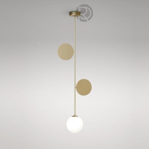 Pendant lamp PLATE BRASS by Atelier Areti