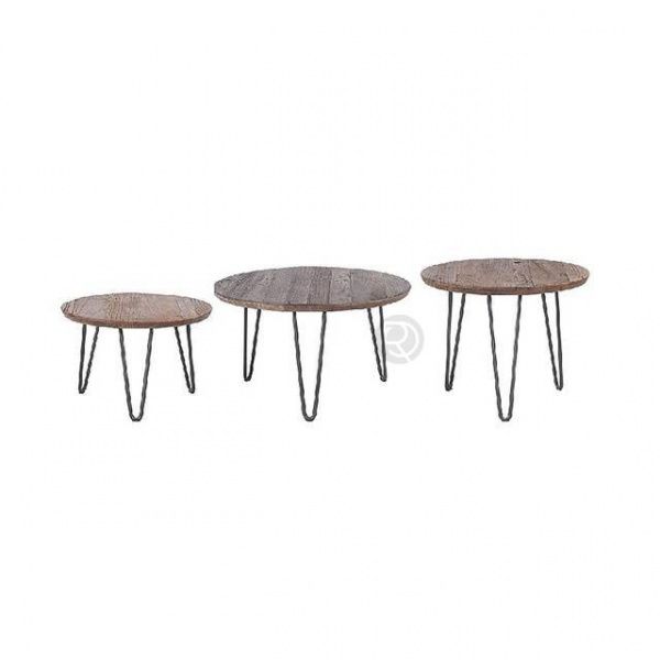 Designer tables on a metal frame for cafes and restaurants